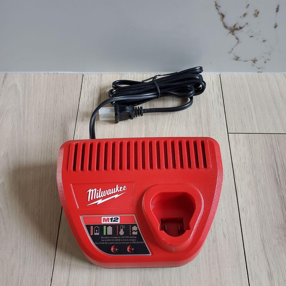 Milwaukee M12 12V Battery Charger Red 48-59-2401 Power Tool Corded OEM Dock